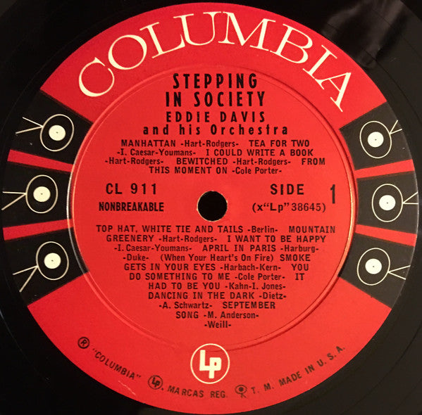 Eddie Davis And His Orchestra : Stepping In Society (LP, Album)