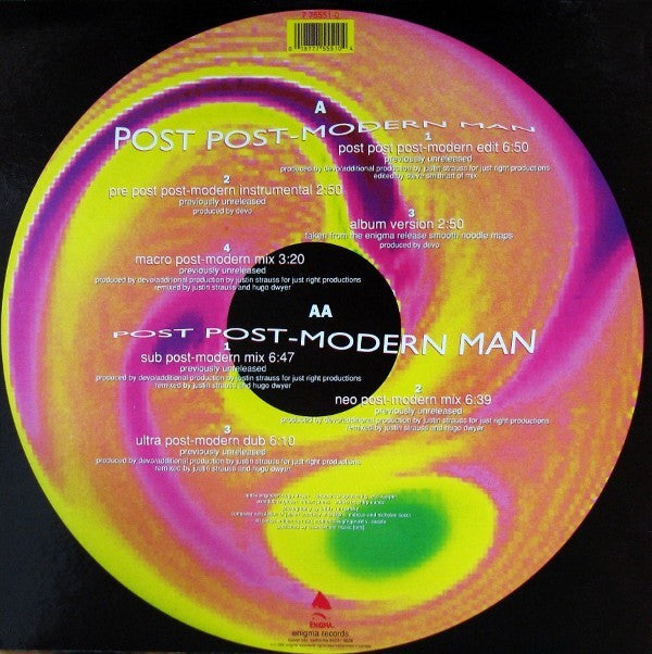 Devo : Post Post-Modern Man (12", Single)