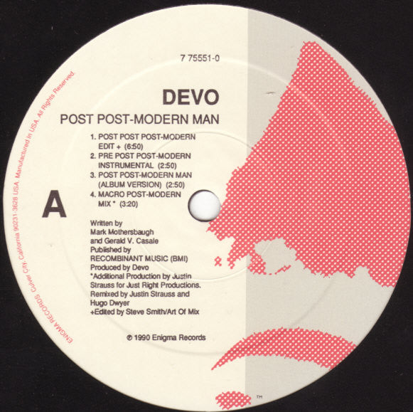 Devo : Post Post-Modern Man (12", Single)