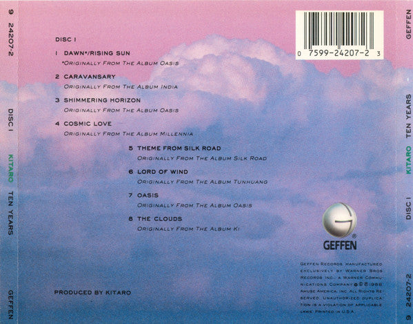 Kitaro : Ten Years (2xCD, Comp, RM)