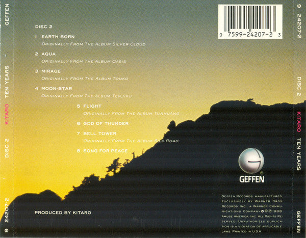 Kitaro : Ten Years (2xCD, Comp, RM)