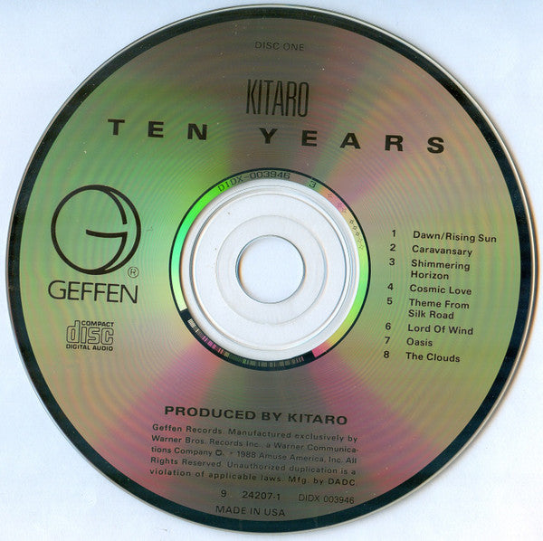 Kitaro : Ten Years (2xCD, Comp, RM)