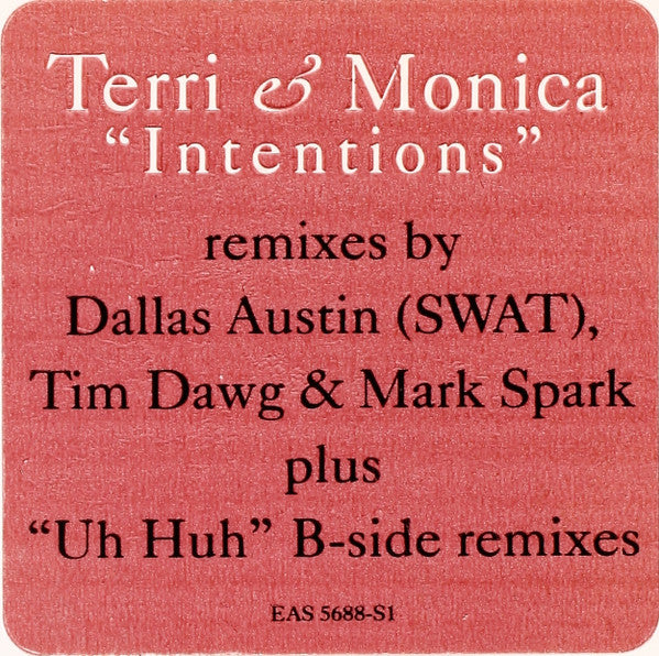 Terri & Monica : Intentions (12", Promo)