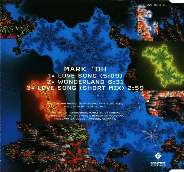 Mark 'Oh : Love Song (CD, Maxi)