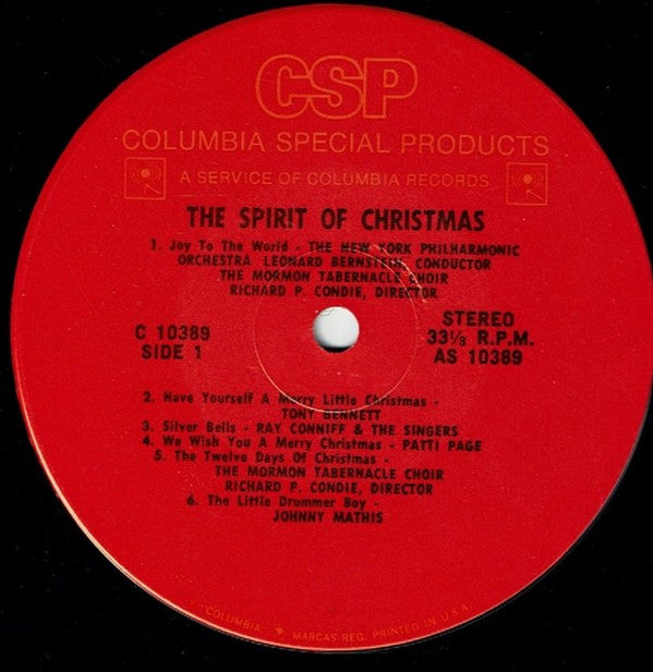 Various : The Spirit of Christmas (LP, Comp)