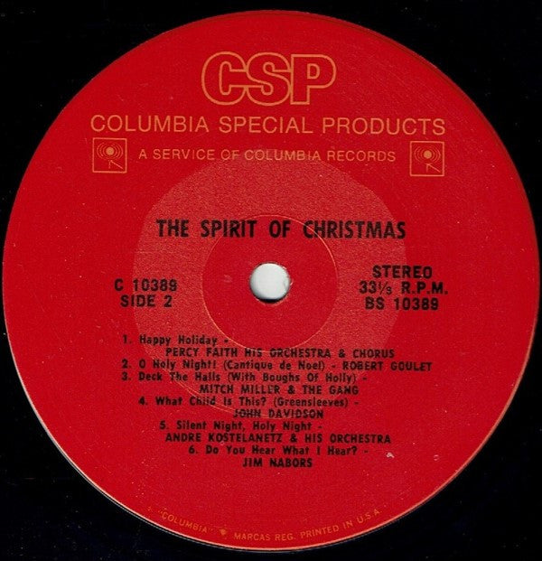 Various : The Spirit of Christmas (LP, Comp)