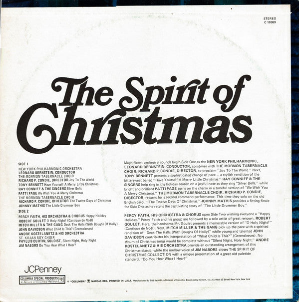 Various : The Spirit of Christmas (LP, Comp)