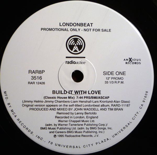 Londonbeat : Build It With Love (12", Promo)