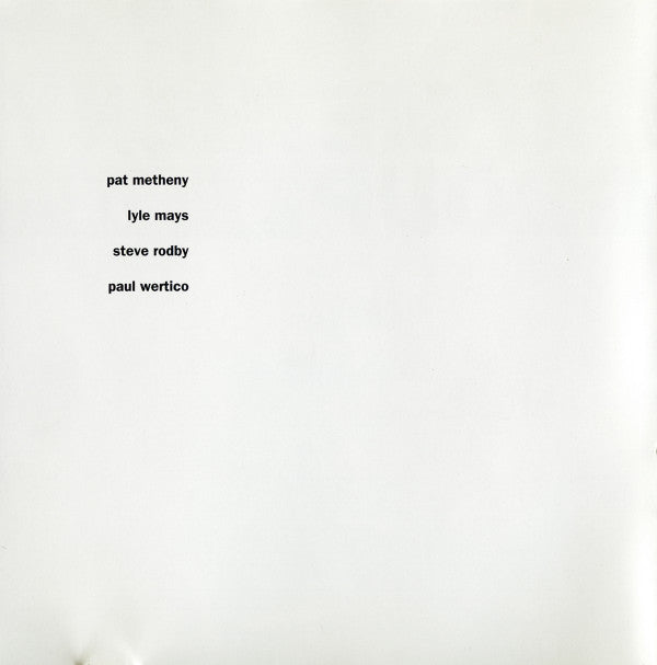 Pat Metheny Group : "Quartet" (CD, Album)