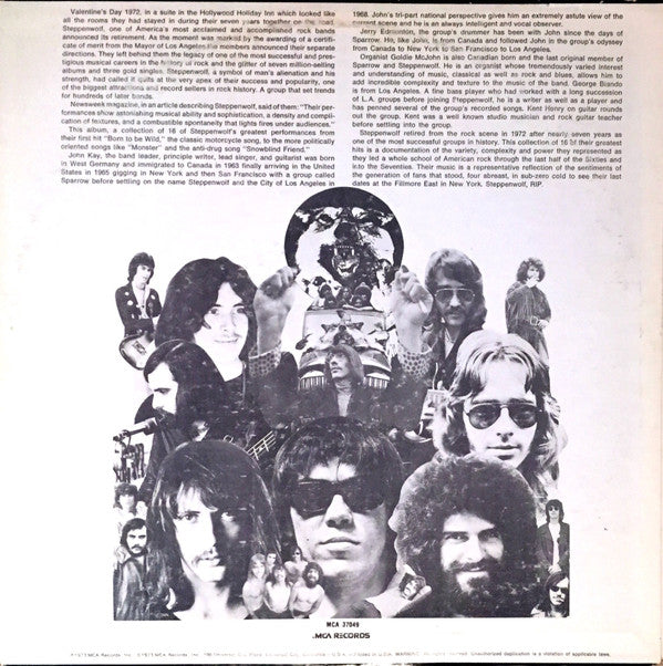 Steppenwolf : 16 Greatest Hits (LP, Comp, Glo)