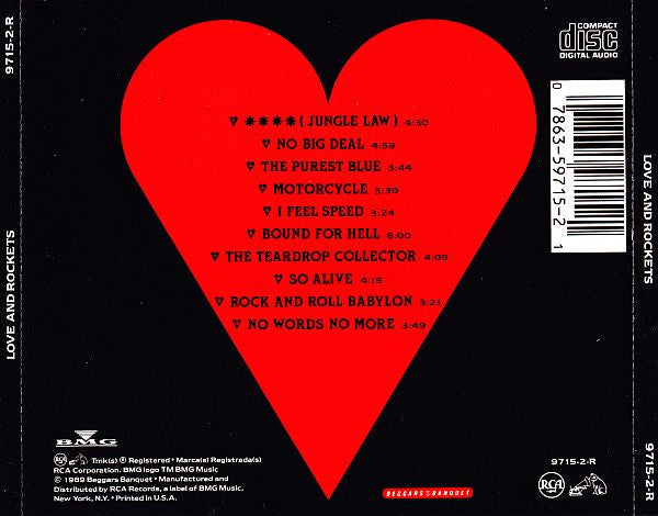 Love And Rockets : Love And Rockets (CD, Album)