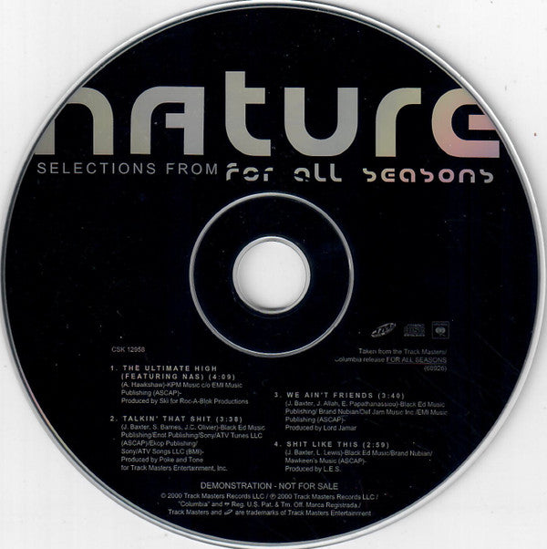 Nature (4) : Selections From For All Seasons (CD, Promo, Smplr)