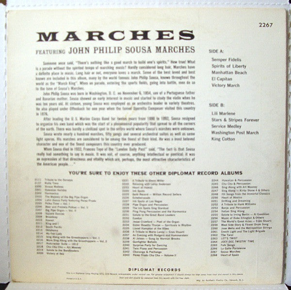 John Philip Sousa :  Marches (LP, Mono)