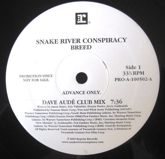 Snake River Conspiracy : Breed (12", Promo)