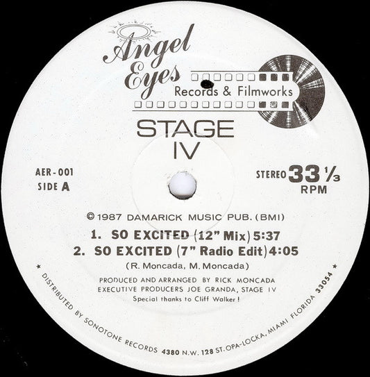 Stage IV : So Excited (12")