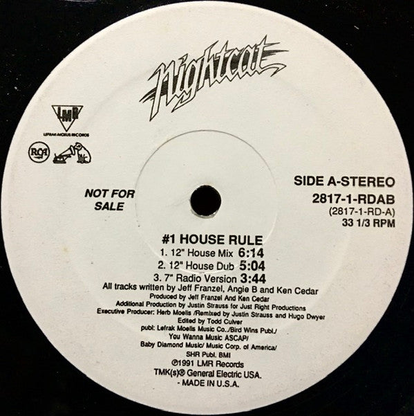 Nightcat : #1 House Rule (12", Promo)