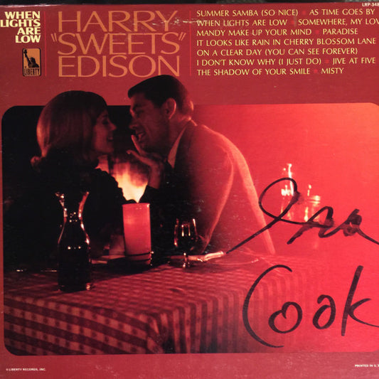 Harry Edison : When Lights Are Low (LP, Album, Mono, Promo)