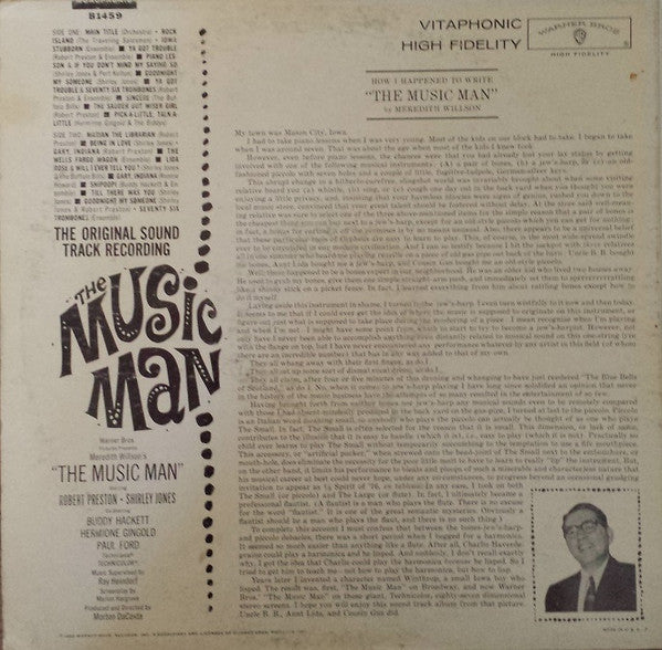 Meredith Willson : The Music Man - Original Soundtrack (LP, RP)