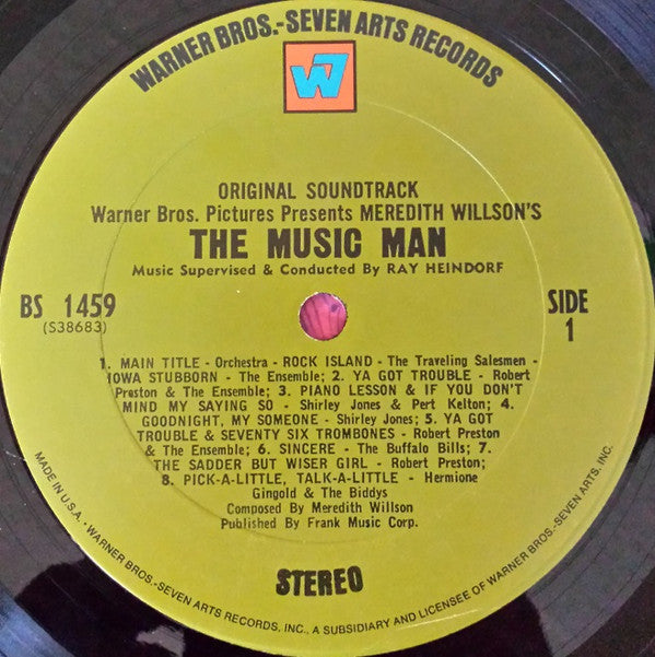 Meredith Willson : The Music Man - Original Soundtrack (LP, RP)