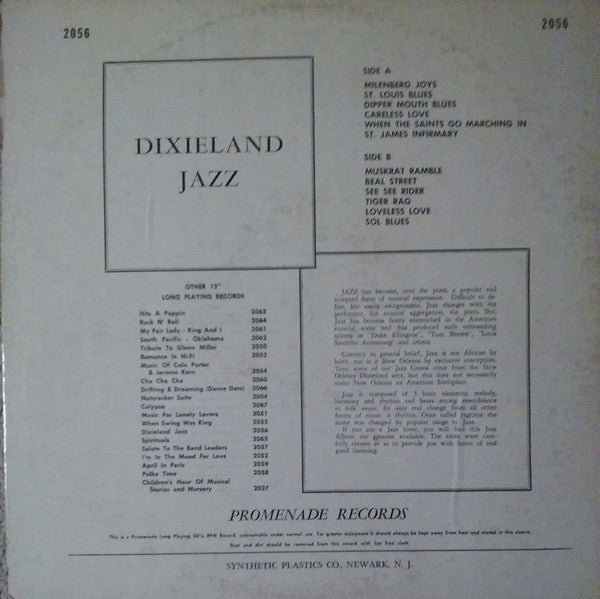 Space Cadets (4) : Dixieland Jazz (LP)