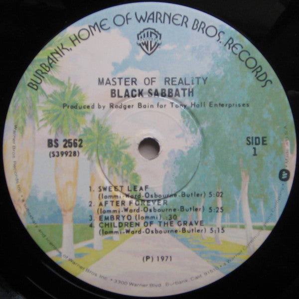 Black Sabbath : Master Of Reality (LP, Album, RE, Win)