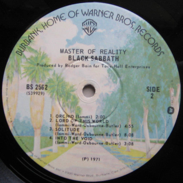 Black Sabbath : Master Of Reality (LP, Album, RE, Win)