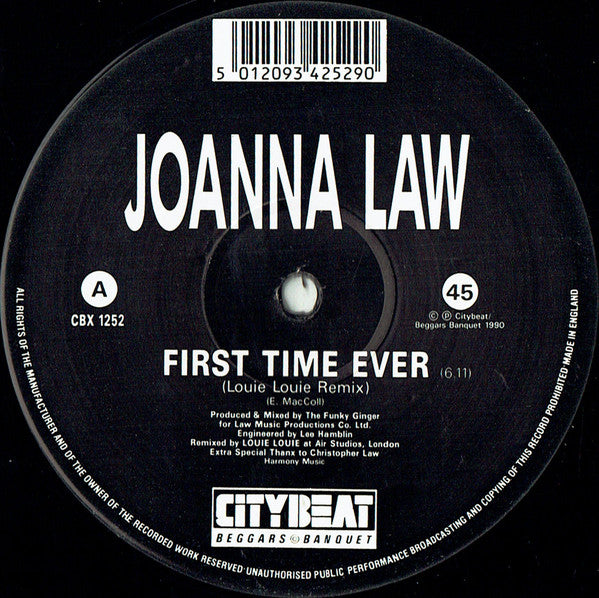 Joanna Law : First Time Ever (Louie-Louie Remix) (12", Single)
