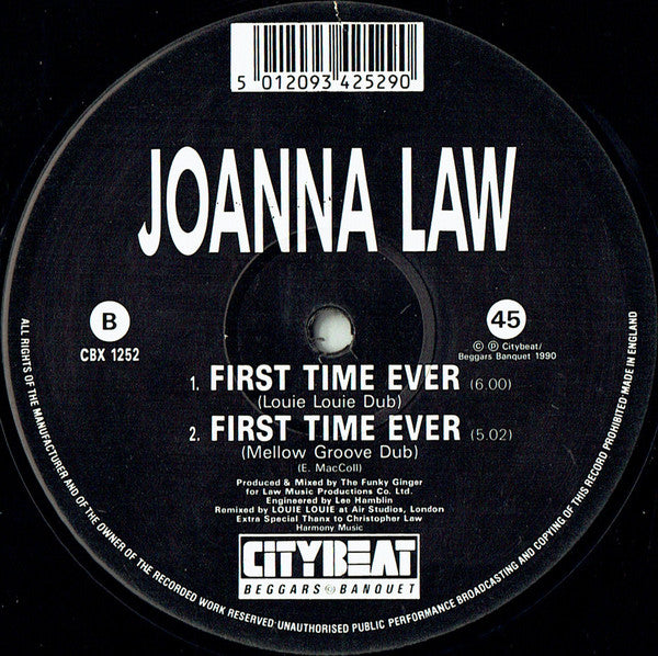 Joanna Law : First Time Ever (Louie-Louie Remix) (12", Single)