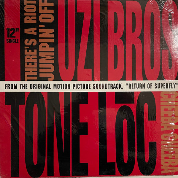 Uzi Bros. / Tone Loc : There's A Riot Jumpin' Off / Cheeba Cheeba (12", Single)
