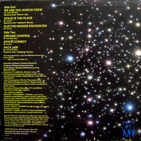 The Jonzun Crew : Lost In Space (LP, Album)