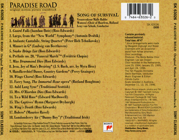 Malle Babbe Women's Choir, Leny van Schaik, Women's Choir Of Haarlem : Paradise Road (CD, Album)