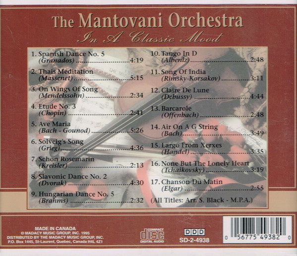 The Mantovani Orchestra : In A Classic Mood (CD, Comp)