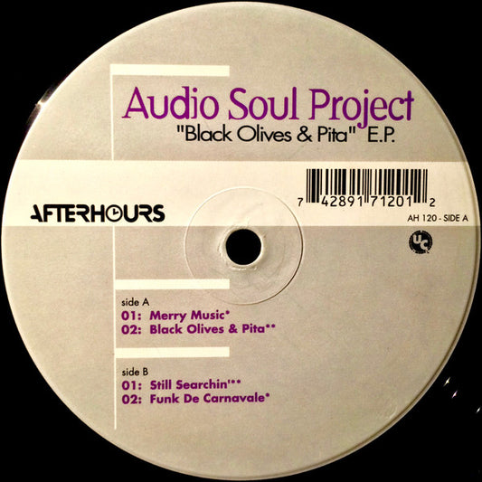 Audio Soul Project : Black Olives & Pita E.P. (12", EP)