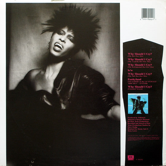 Nona Hendryx : Why Should I Cry? (Boo-Hoo Mix) (12", Single)