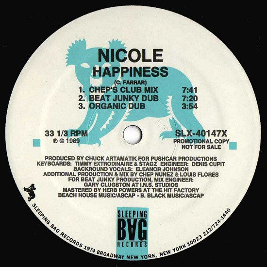 Nicole (4) : Happiness (12", Promo)