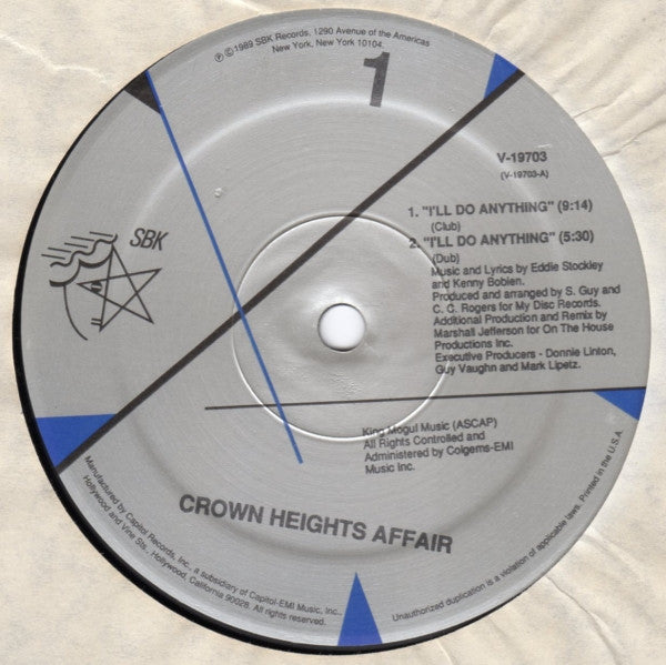 Crown Heights Affair : I'll Do Anything (12")