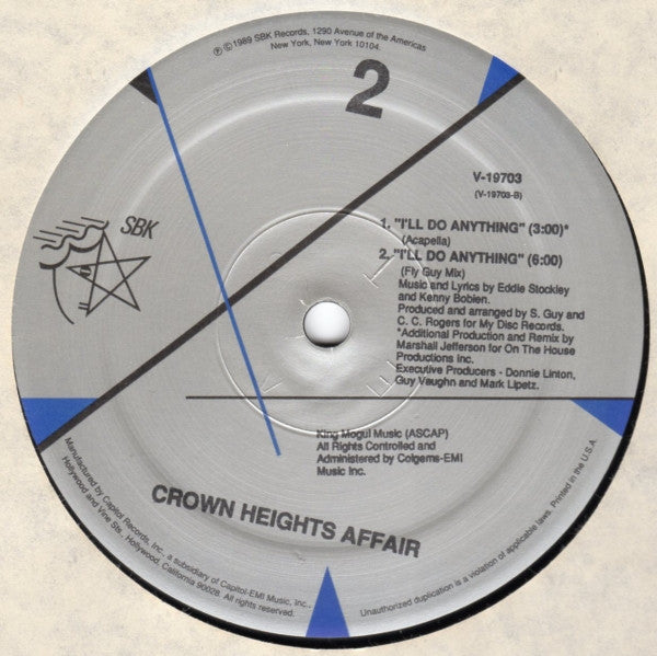 Crown Heights Affair : I'll Do Anything (12")