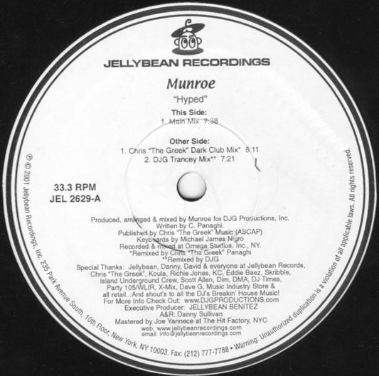Munroe (6) : Hyped (12")