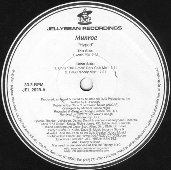 Munroe (6) : Hyped (12")