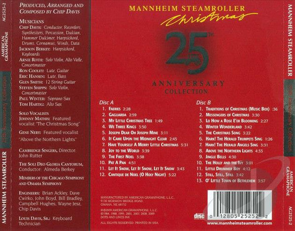 Mannheim Steamroller : Mannheim Steamroller Christmas By Chip Davis - 25th Anniversary Collection (2xCD, Comp)