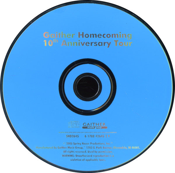 Various : Gaither Homecoming Anniversary Tour (CD, Comp)