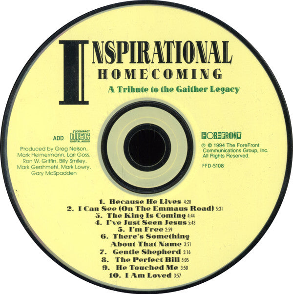 Various : Inspirational Homecoming (CD, Comp, Club)