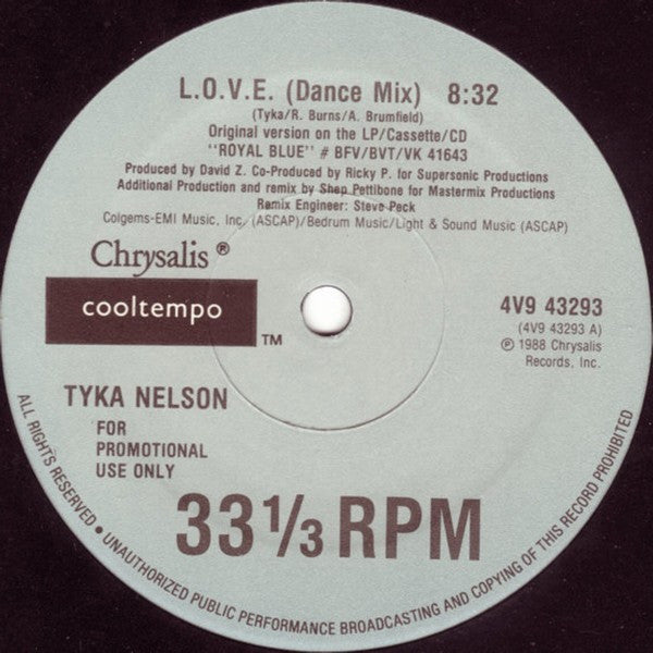 Tyka Nelson : L.O.V.E (12", Promo)