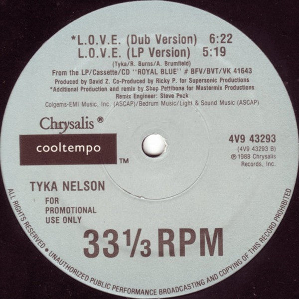 Tyka Nelson : L.O.V.E (12", Promo)