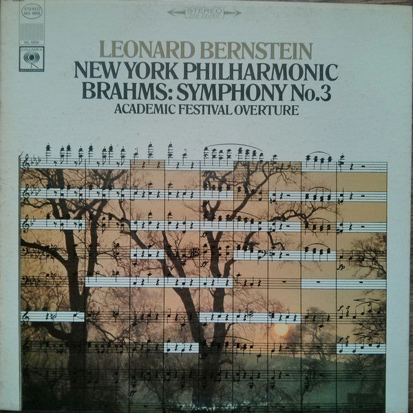 Johannes Brahms, Leonard Bernstein, The New York Philharmonic Orchestra : Symphony No. 3 (LP, Album)