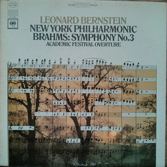 Johannes Brahms, Leonard Bernstein, The New York Philharmonic Orchestra : Symphony No. 3 (LP, Album)