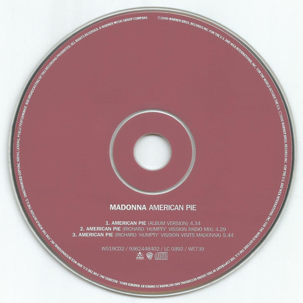 Madonna : American Pie (CD, Single, CD2)