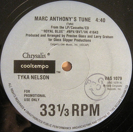 Tyka Nelson : Marc Anthony's Tune (12", Promo)