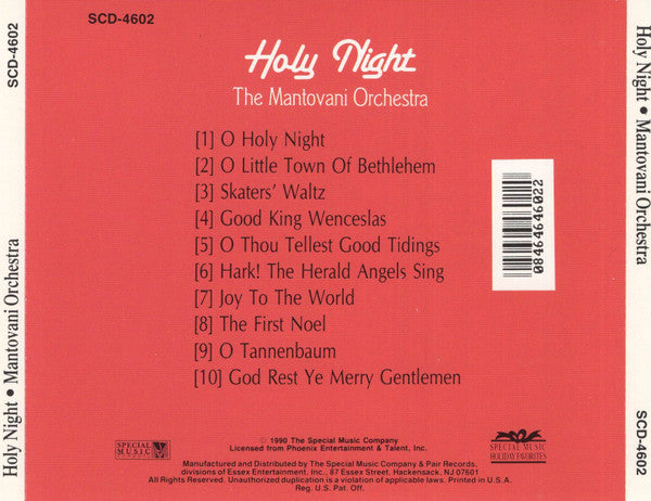 Mantovani : Holy Night (CD, Album)