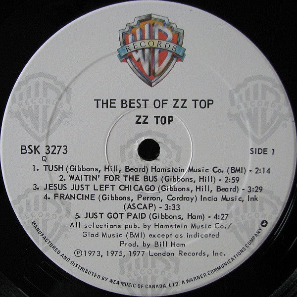 ZZ Top : The Best Of ZZ Top (LP, Comp, RE, Qua)